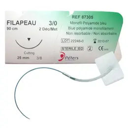 Peters Surgical Filapeau 1 25mm 3/8 TRI 1 Unité