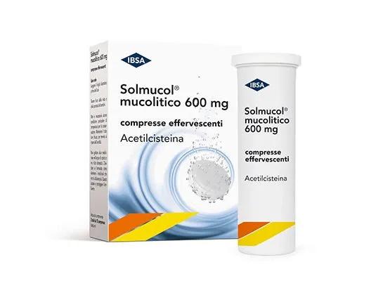 Solmucol Mucolitico 600 mg Acetilcisteina 30 Compresse Effervescenti