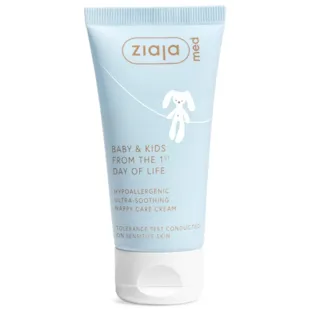 Crème pour le change ultra apaisante et hypoallergénique Ziaja Med Baby &amp; Kids 50 ml