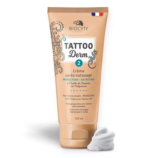 Biocyte Tattoo Derm 2 Crème de Soin Après Tatouage Protection et Entretien 100ml