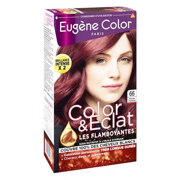 Eugène Color Les Flamboyantes Crema Tinte Permanente n°66 Rojo Profundo