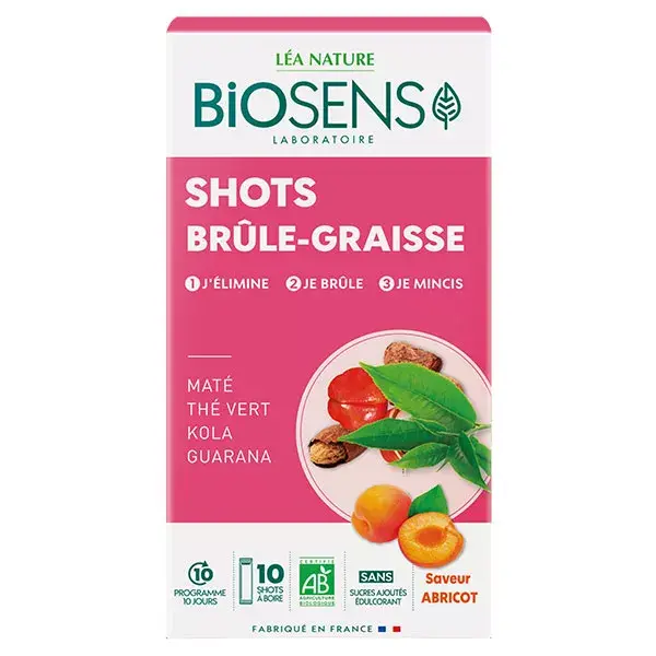 Biosens Shots Brûle-Graisse Bio 10 shots à boire