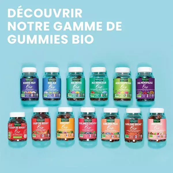 Santarome Bio - Gummies Ma Minceur Bio - Aide à la perte de poids - 60 gummies