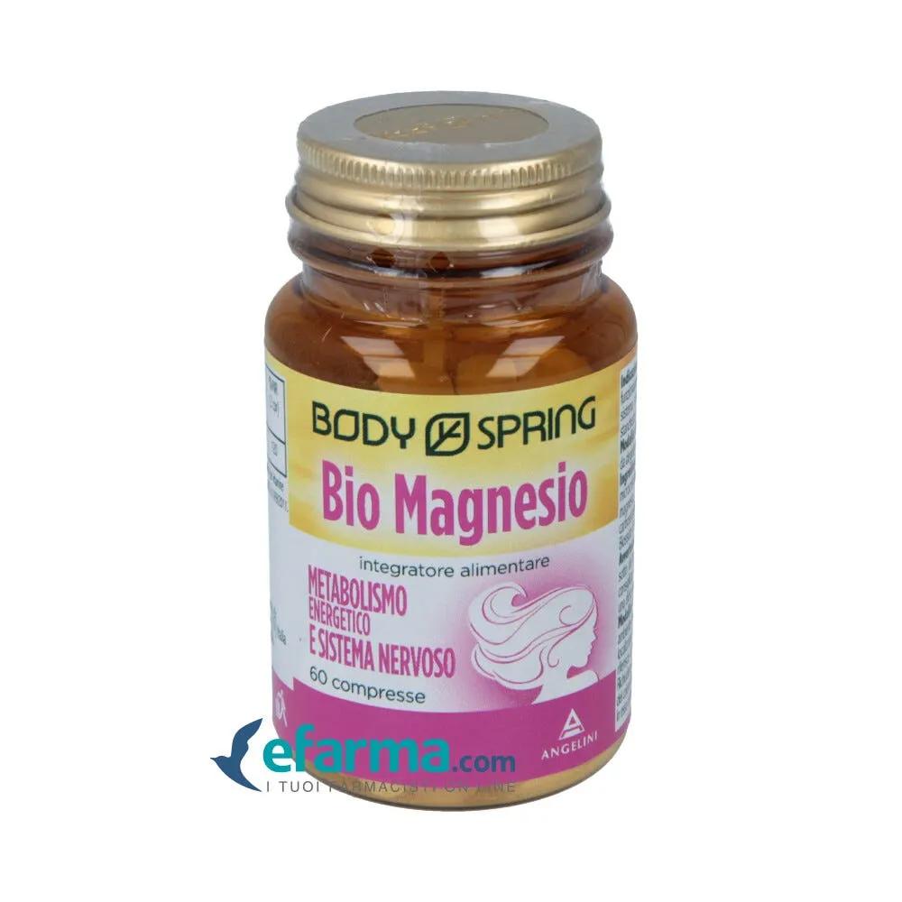 Body Spring Bio Magnesio Integratore Metabolismo Energetico e Sistema Nervoso 60 Compresse