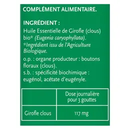 Phytosun Arôms Huile Essentielle Bio Clous de Girofle 10ml