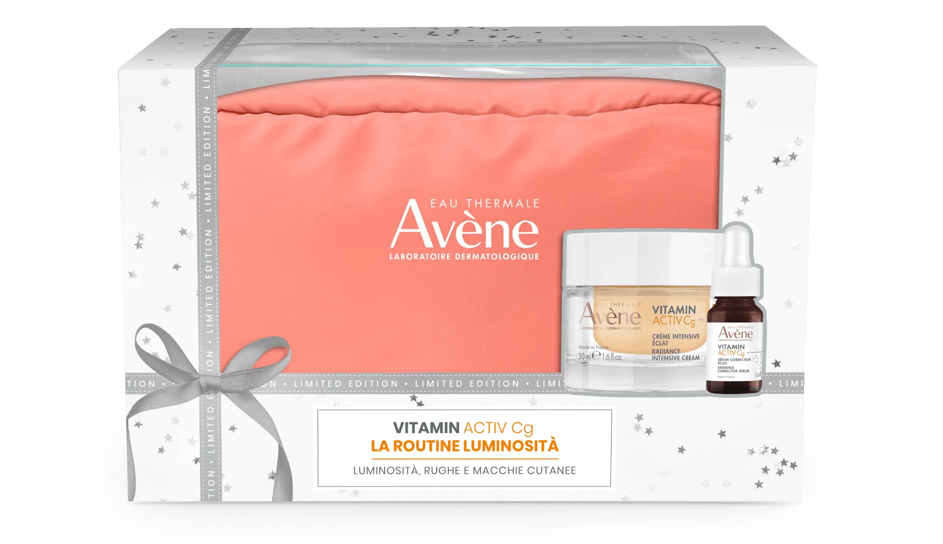 Avene Cofanetto Luminosità Vitamin Activ CG Crema Giorno 50 ml + Siero 10 ml + Pochette