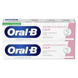 Oral-B Laboratoire Dentifrice Calm Original Sensibilité & Gencives Lot de 2 x 75ml