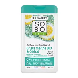 Léa Nature SO BiO étic Gel Douche Rafraichissant Cédrat et Criste Marine Bio 450ml