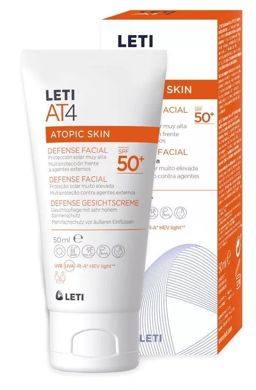 Leti AT4 Piel Atópica Protección Solar Facial SPF50+ 50 ml