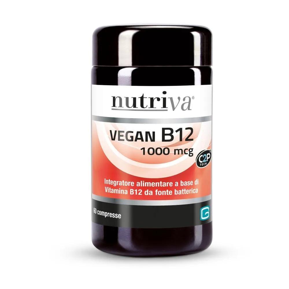 Nutriva Vegan B12 Integratore di Vitamina B 60 Compresse