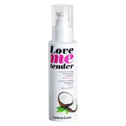 Love To Love Huile de Massage Chauffante et Gourmande Coco 100ml