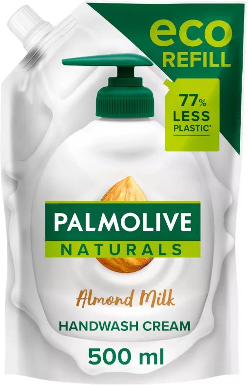 Palmolive Naturals Recharge de savon pour les mains au lait et à l'amande Doypack 500 ml