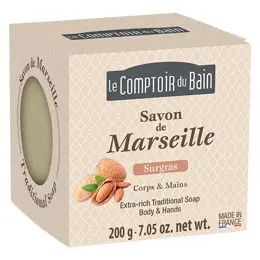 Le Comptoir du Bain Savon de Marseille Surgras Corps et Mains 200g