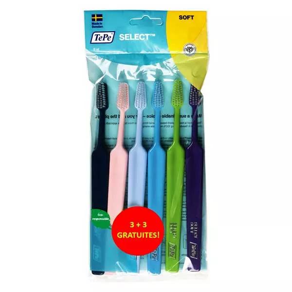 Pack 6 Cepillos de Dientes Suaves Selectos