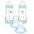 MAM Easy Start Anti-Kolik-Flasche Medium Flow Bright Blue 2-4m 2x260 ml + Sauger 3 Fast Flow +4m 2 Stück