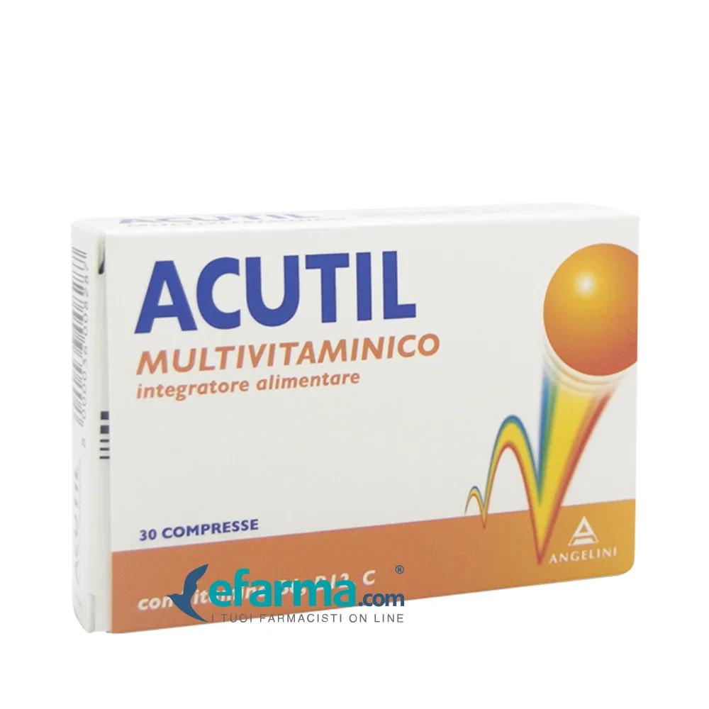 Acutil Multivitaminico Integratore Energetico 30 Compresse Rivestite