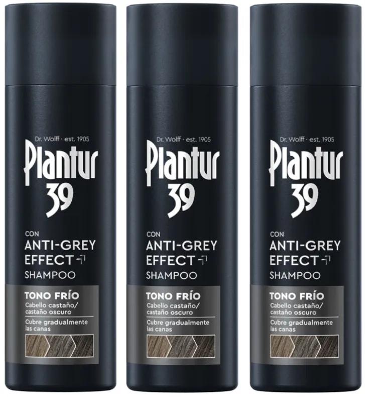 Plantur 39 Anti-Grau-Effekt Cool Tone Shampoo 3x200 ml