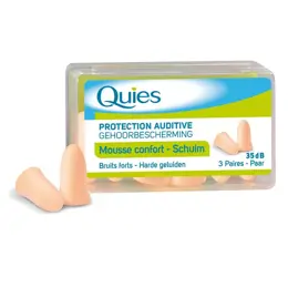 Quies Protection Auditive Mousse Confort 3 Paires