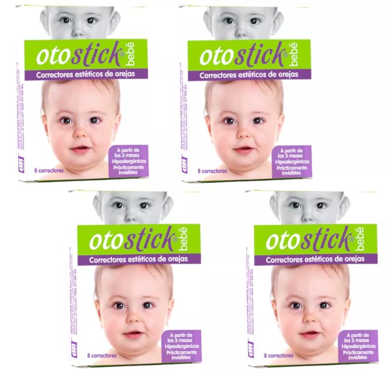 Correcteurs d'oreilles bébé Otostick +3m 4x8 unités