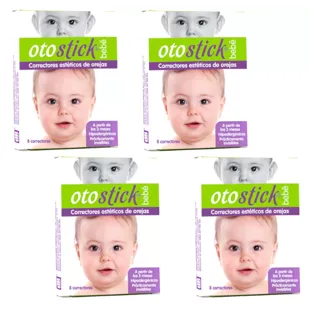 Correcteurs d'oreilles bébé Otostick +3m 4x8 unités