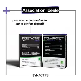 Aragan - Synactifs - StomaProtect® BIO - Confort Digestif - Guimauve - 14 comprimés