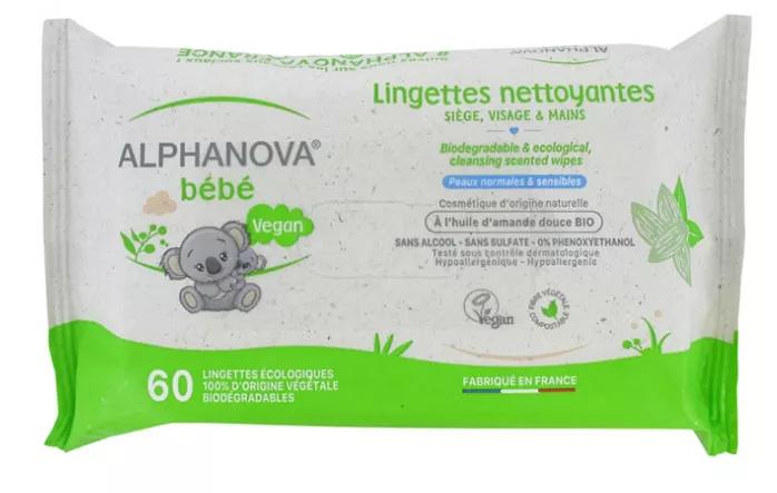 Alphanova Baby Natuurlijke Doekjes 60 stuks