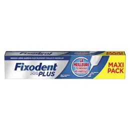 Fixodent Pro Plus Crème Adhésive Premium Anti-Particules Pour Prothèses Dentaires 57g