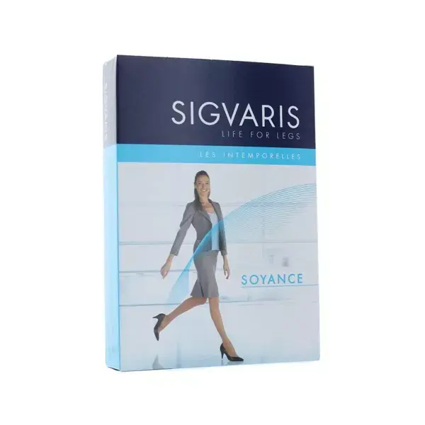 Sigvaris Soyance Chaussettes Classe 2 Long Taille XL Noir