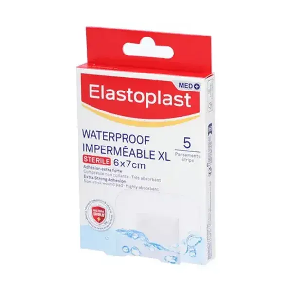 Elastoplast Pansements Waterproof XL 5 pansements