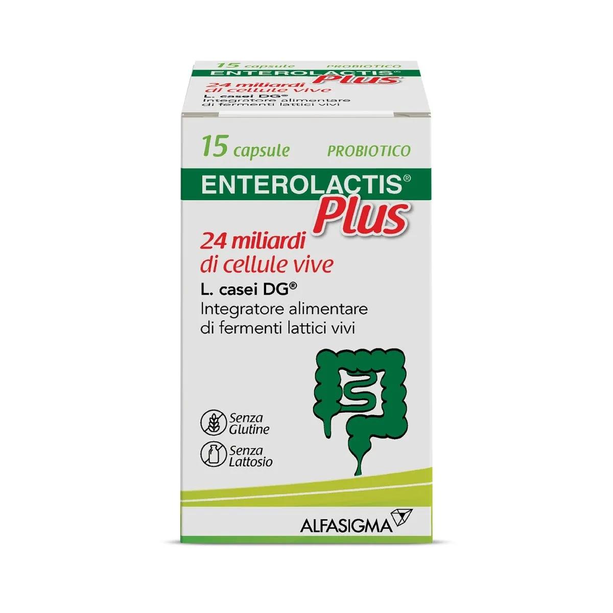 Enterolactis Plus Integratore Fermenti Lattici Vivi 15 Capsule