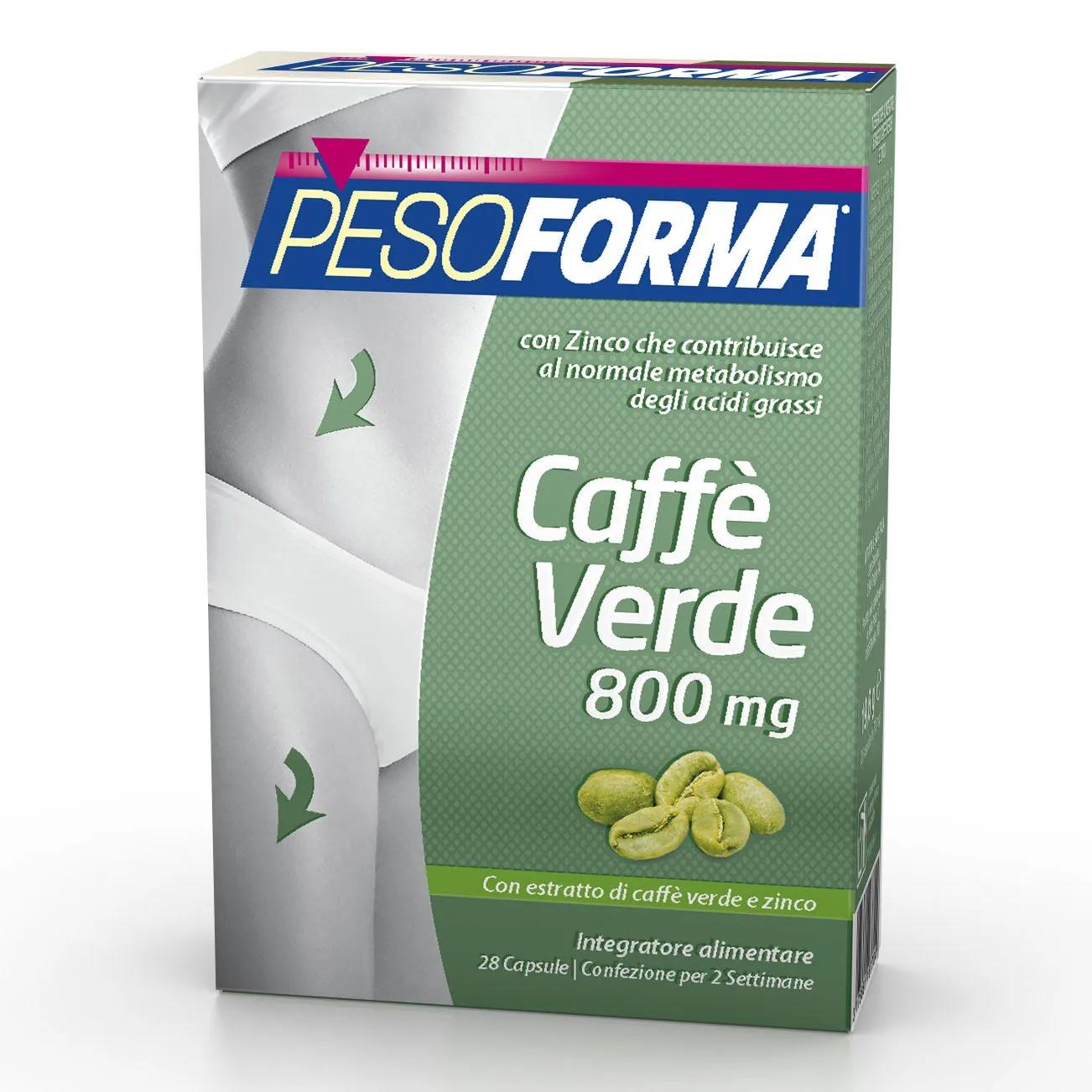 Pesoforma Integratore Dimagrante Al Caffè Verde 28 Capsule