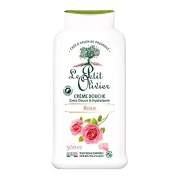 Le Petit Olivier - Crème Douche Extra Douce - Parfum Rose - Sans Savon 500ml