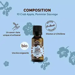 Biofloral 10 Crab Apple Pommier Sauvage Granules Bio Fleur De Bach 19,5 Gr