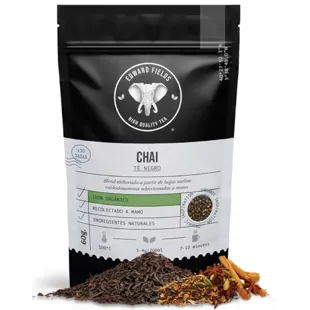 Edward Fields Tea Té Negro Chai Latte Ecológico Granel 60 gr