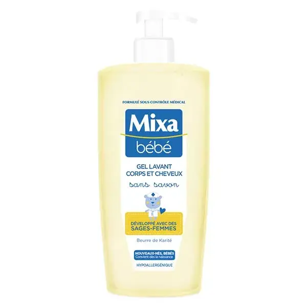 Mixa Bébé Soap Free Body & Hair Wash 750ml
