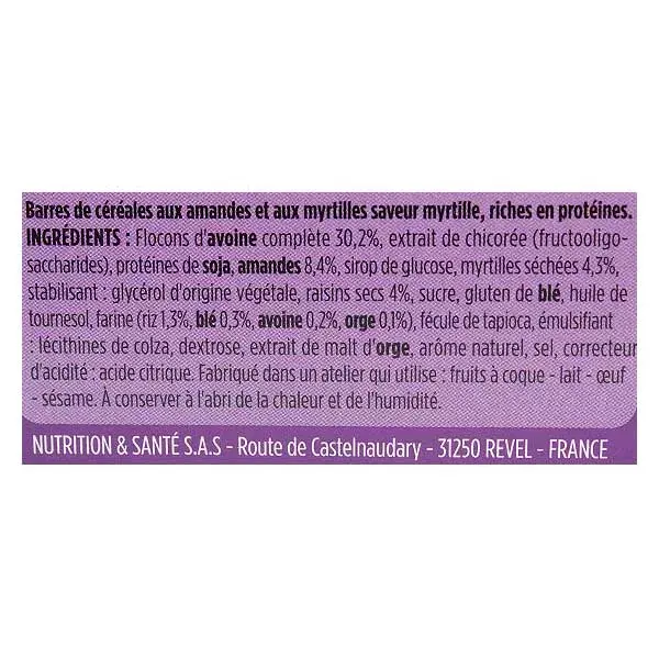 Gerlinéa Pause Gourmande Barre de Céréales Myrtilles et Amandes 3 x 31g