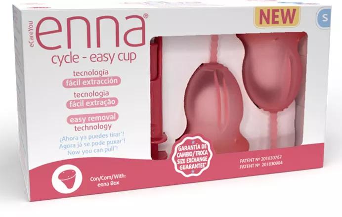 Enna Easy Menstrual Cup Size S 2 units + Sterilizer + Applicator