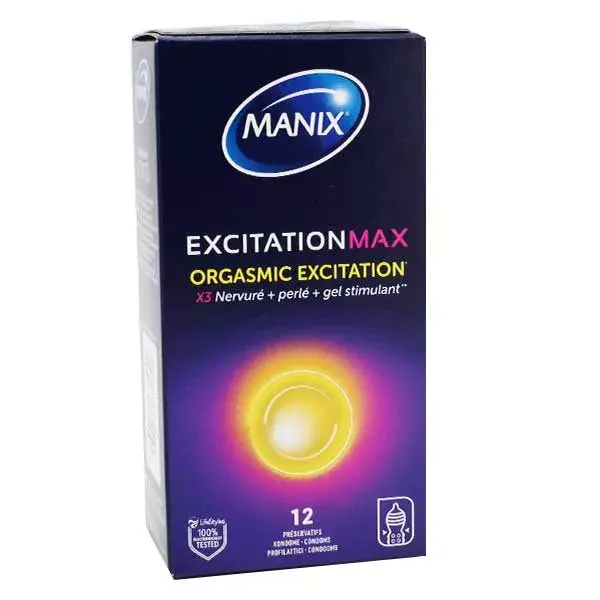Manix Excitation Max Maxi Pack 12 Préservatifs