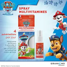 GRANIONS SPRAY MULTIVITAMINES ENFANT PAT PATROUILLE - Vitamine C et B - Immunité