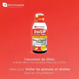 Forté Pharma Xtraslim Brûleur Max Bruleur de graisse Draineur Elimination 500ml