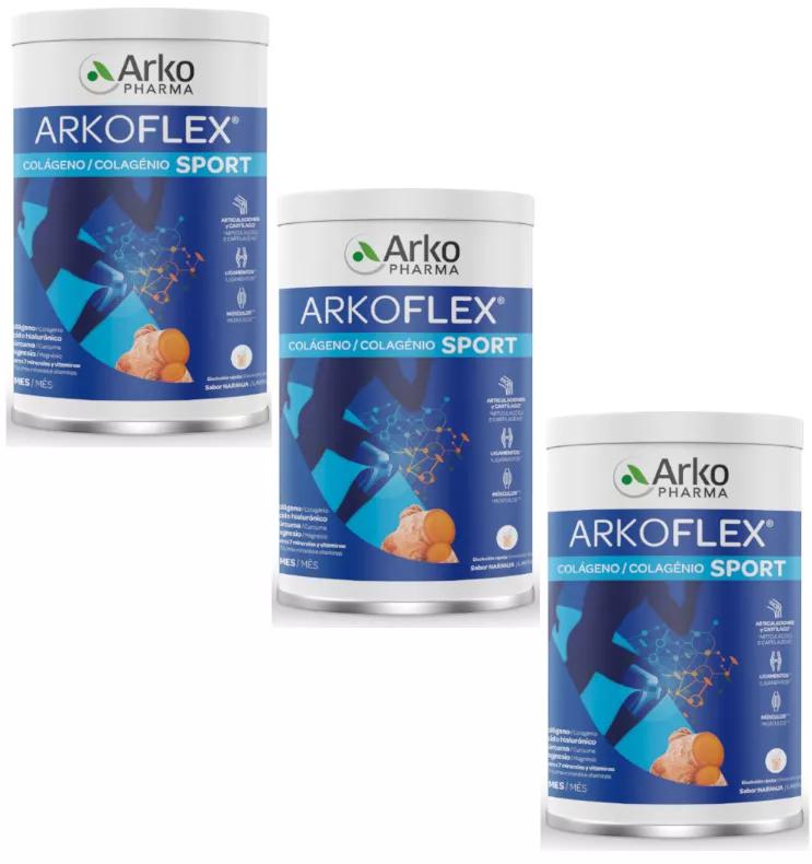Arkopharma Arkoflex Collagène Sport Goût Orange 3x390 gr