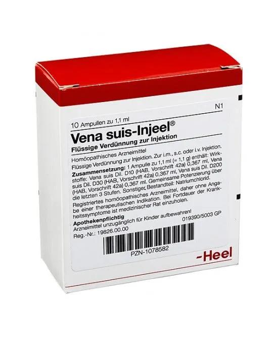 Guna Heel Vena Suis-Injeel Medicinale Omeopatico 10 Fiale