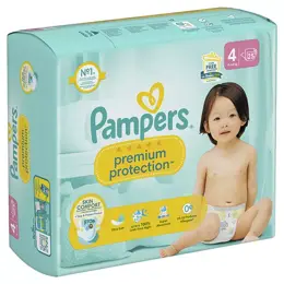 Pampers Couches Premium Protection T4 (9-14 Kg)