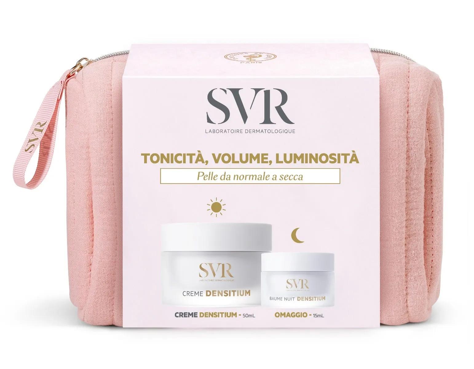 SVR Tonicità Volume e Luminosità Cofanetto Regalo Crema Densitium 50 ml + Balsamo Notte 15 ml + Pochette