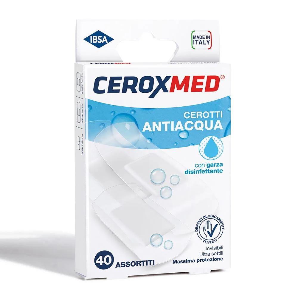 Ceroxmed Waterproof Cerotti Resistenti all'Acqua 40 Pezzi Assortiti