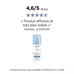 Vichy Déodorant Minéral 48h Spray Lot de 2 x 125ml