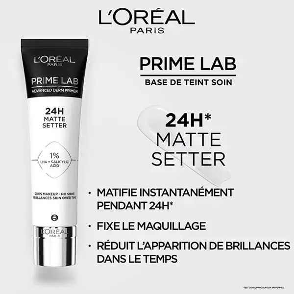 L'Oréal Paris Prime Lab Base de Teint 24h Matte Setter 30ml