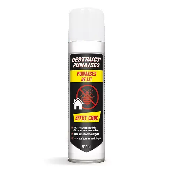 Destruc'Puinaises - Aérosol Insecticide Punaise de Lit - 500 ml