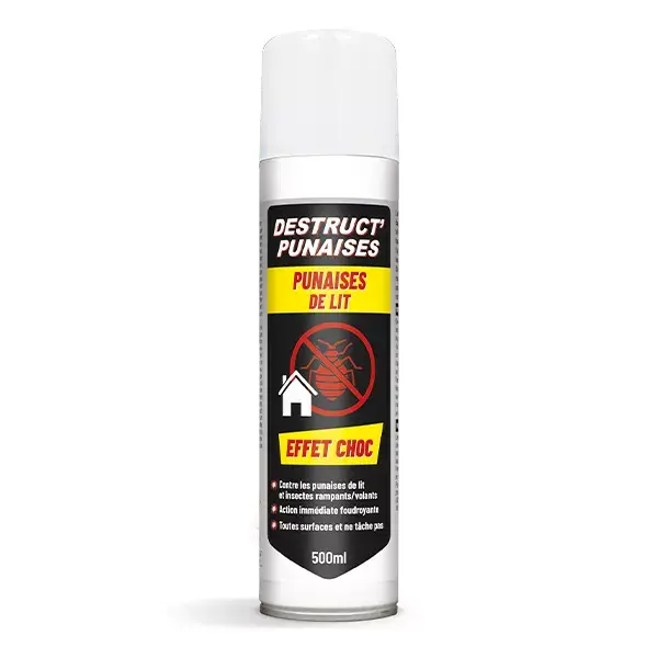 Destruc'Punaises - Aérosol Insecticide Punaise de Lit - 500 ml