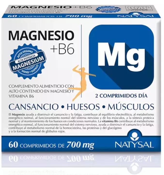 Natysal Magnésio+B6 60 Comprimidos